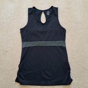 Tuff Athletics Active Top Womens Medium Black Grey Workout Tank Sleeveless